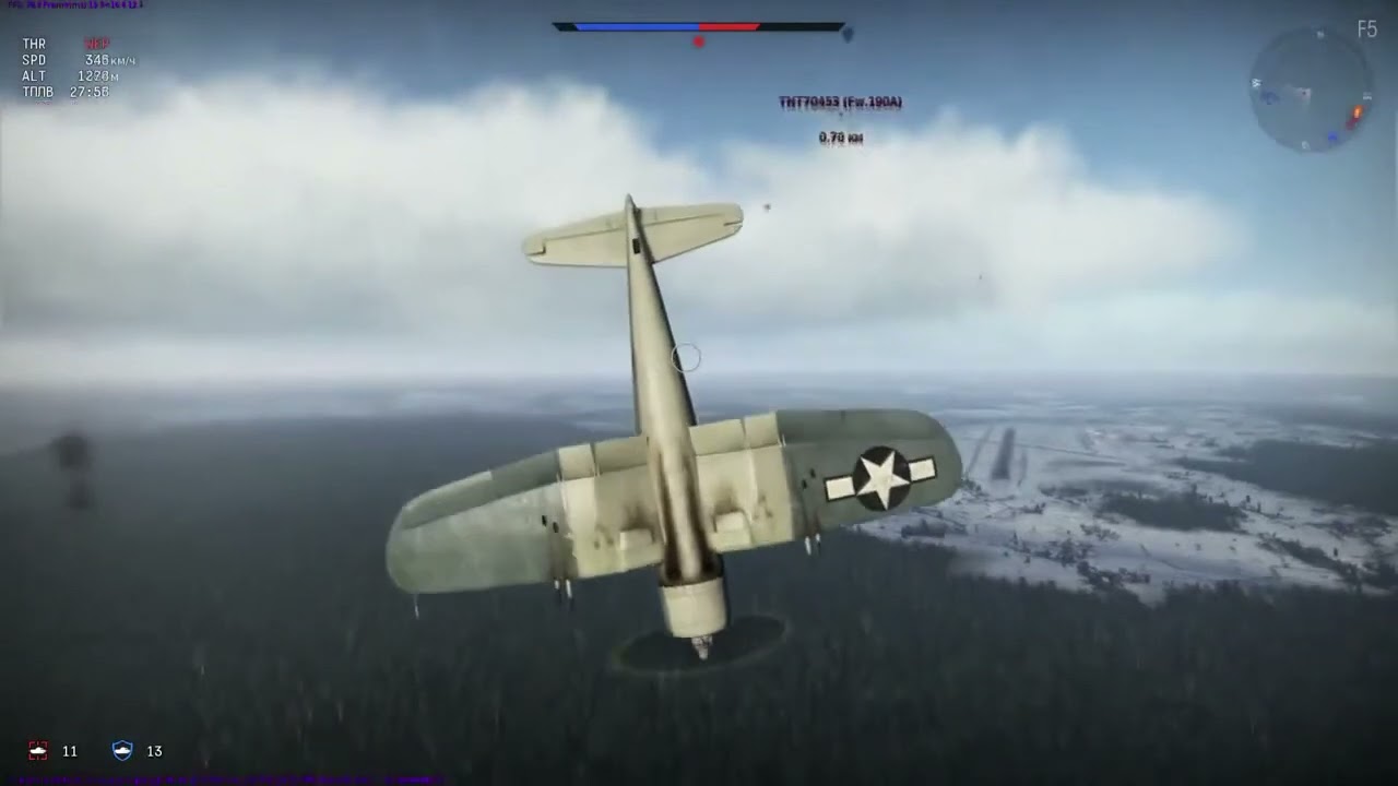 [Alconafter старые видео] Новый взгляд  F4U 1C Пират в законе #2  War Thunder