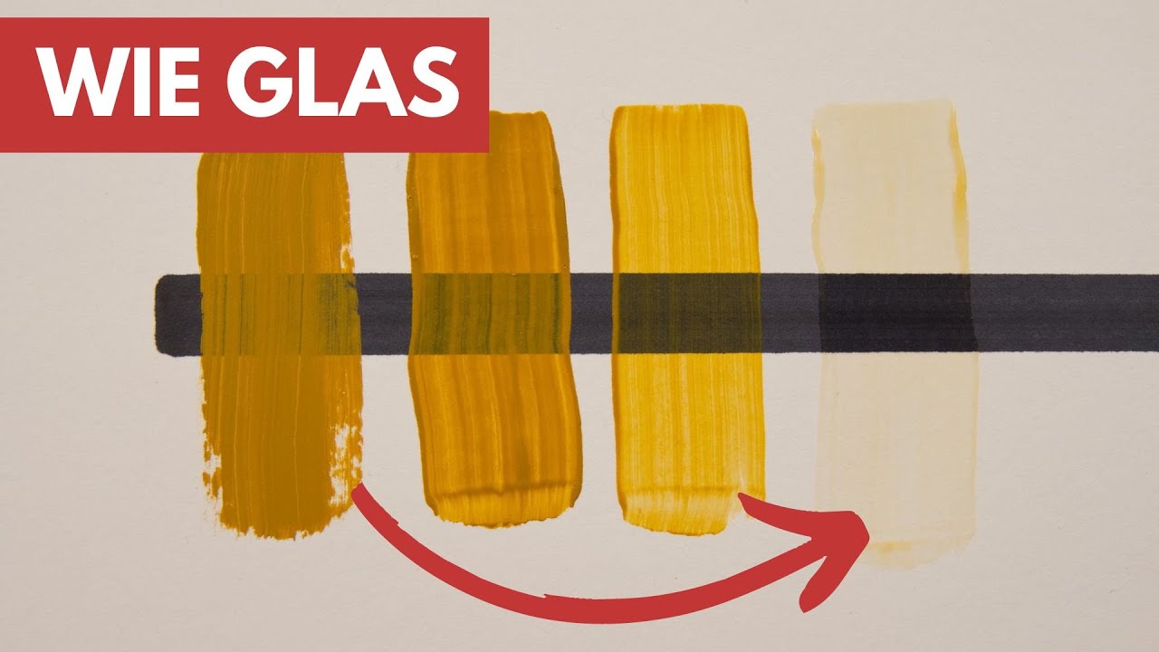 Acrylfarben transparent machen - Lasierend malen f&uuml;r tolle Effekte
