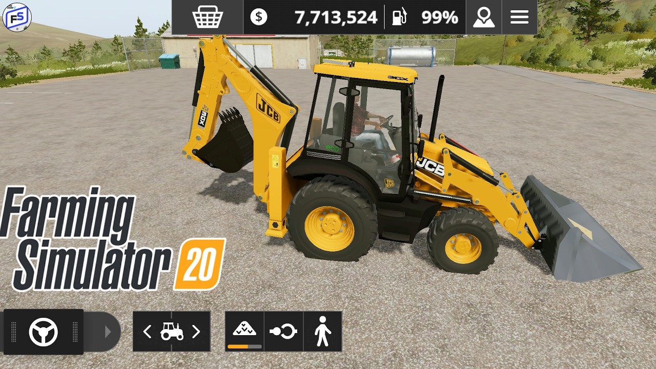 Fs20 mod jcb | Farming simulator 20 JCB BACKHOE LOADER