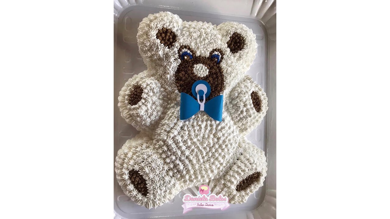 CONFEITANDO BOLO URSO - CHÁ DE BEBÊ