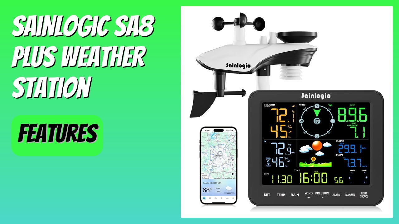 REVIEW (2026): Sainlogic SA8 Plus Weather Station. Features