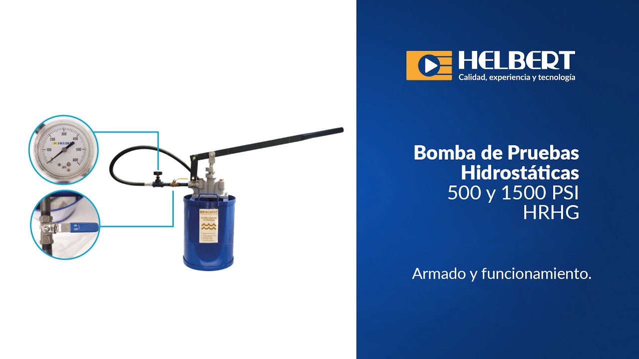 Bomba Manual de Pruebas Hidrostáticas HRHG Helbert