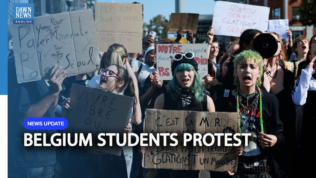 Belgium Students Protest Education Fees, Inspired by France | Dawn News English