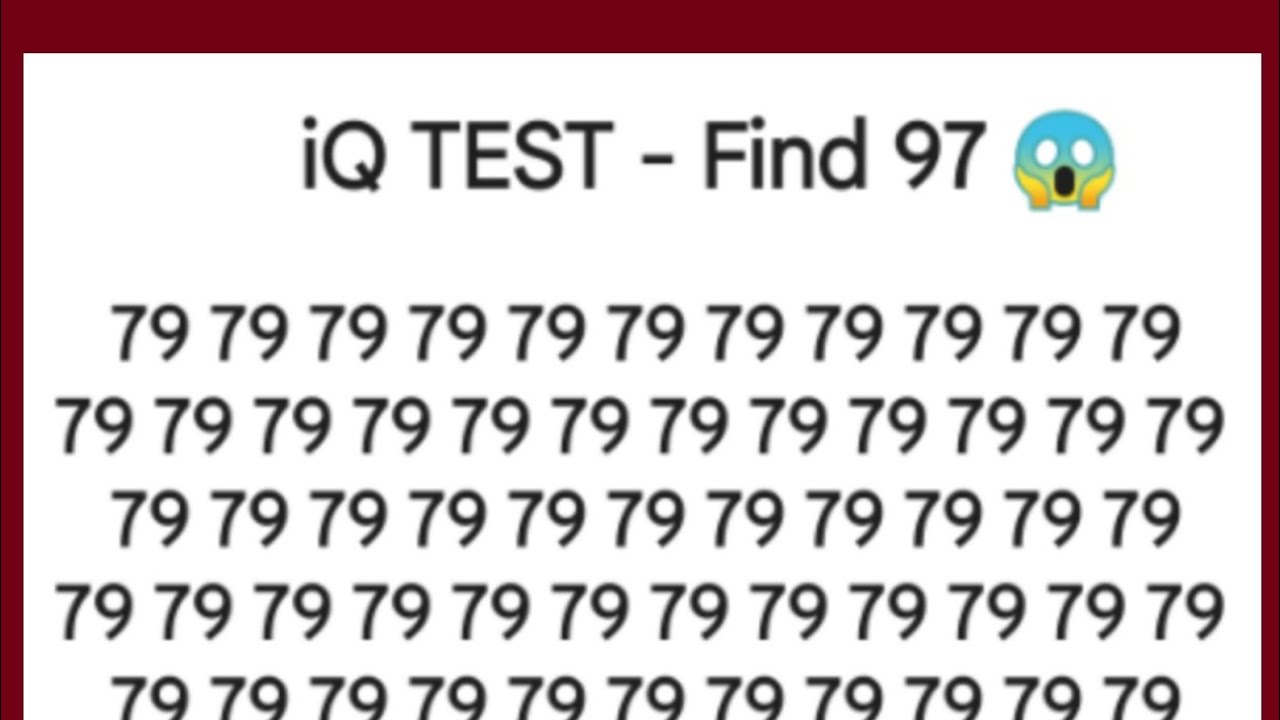 Vlog 1 | MIND QUESTIONS AND IQ TEST | CAN YOU FIND 97