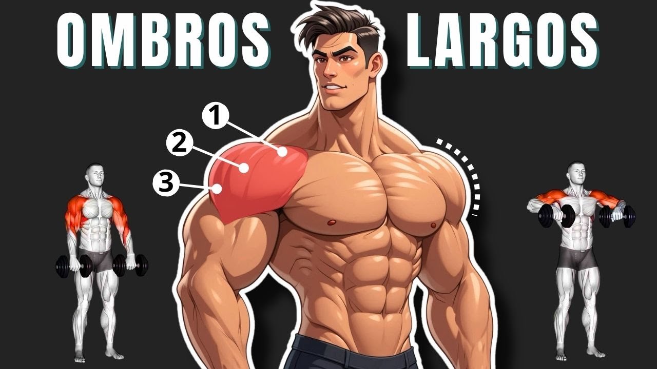 Ombros Largos! 6 Exercícios de Ombros Com Halteres em Casa
