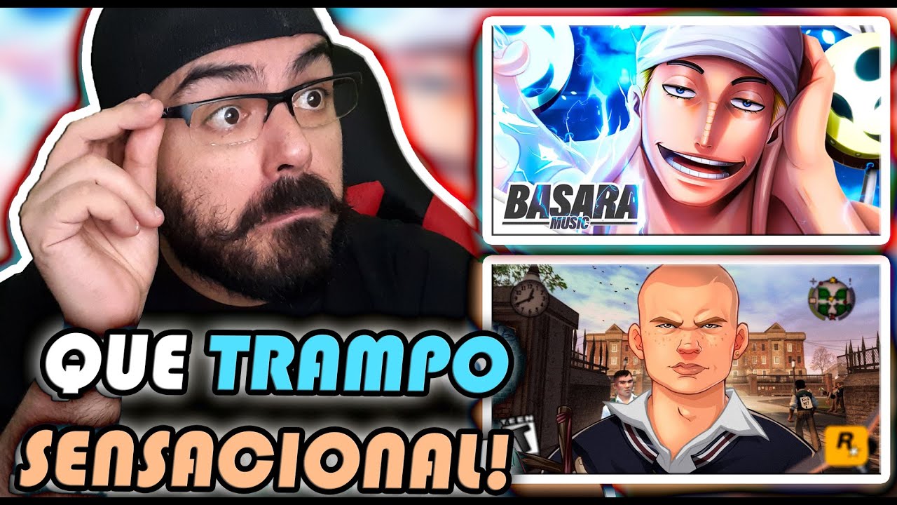 REACT - Julgamento de Deus | Enel (One Piece)|Basara / Jimmy Hopkins (Bully) Rei da Escola | Gabriza