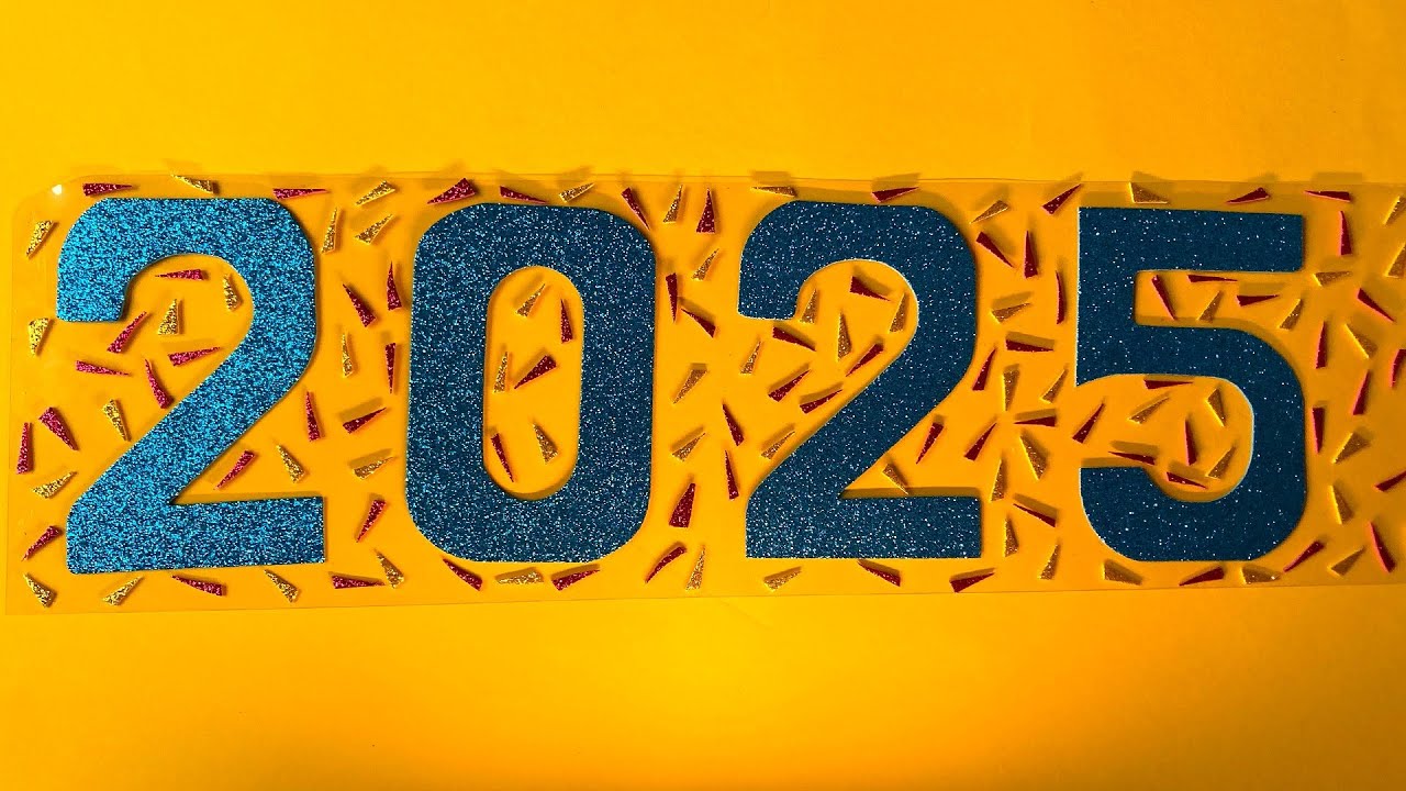 2025 New Year Craft idea #diy #newyear2025 #glitterfoamcraft