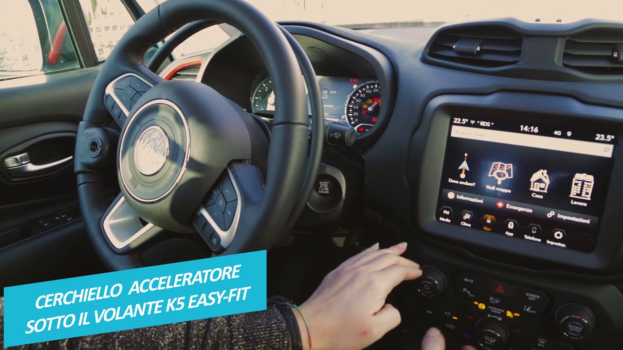 Cerchiello acceleratore sotto il volante K5 easy-fit e leva freno LF901