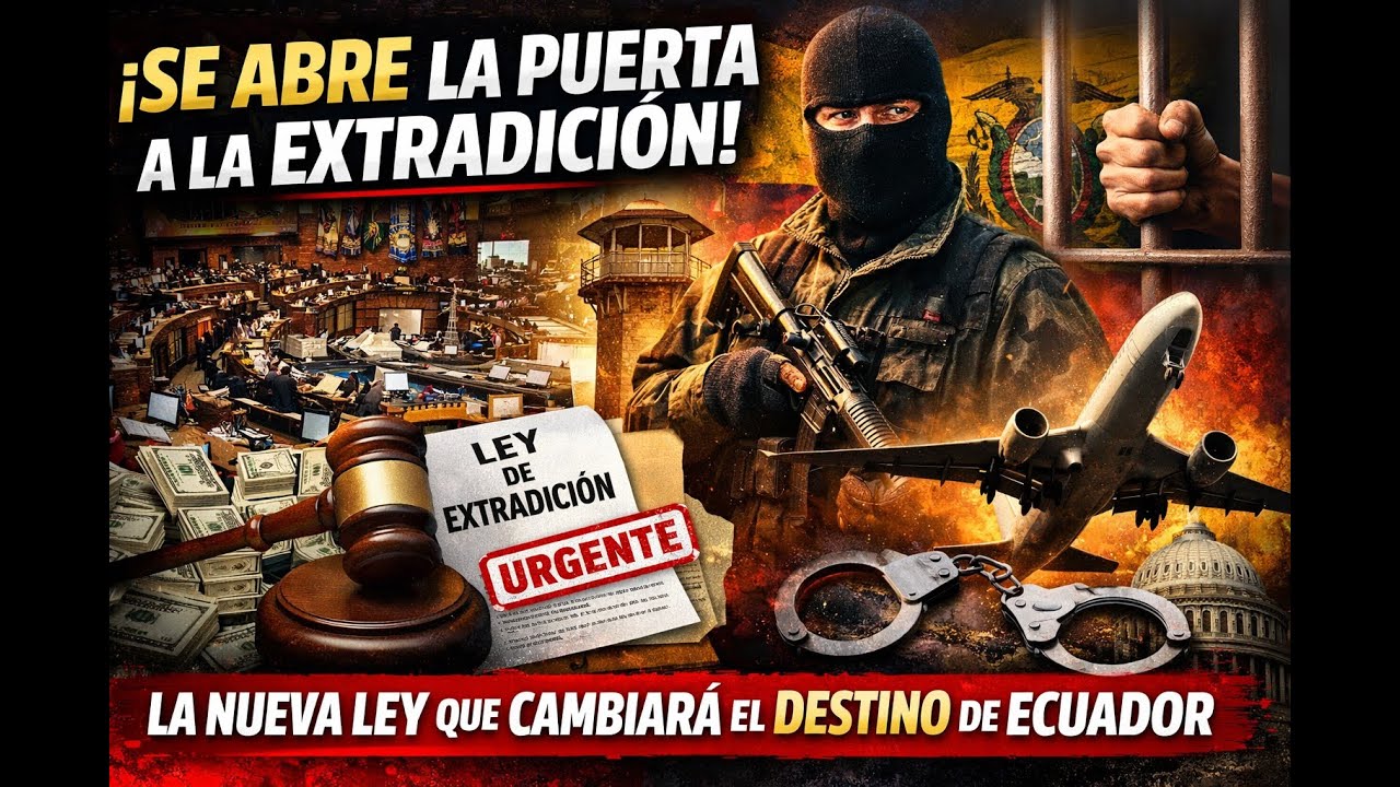 ¡SE ABRE LA PUERTA A LA EXTRADICIÓN! LA NUEVA LEY QUE PODRÍA CAMBIAR EL DESTINO DE ECUADOR