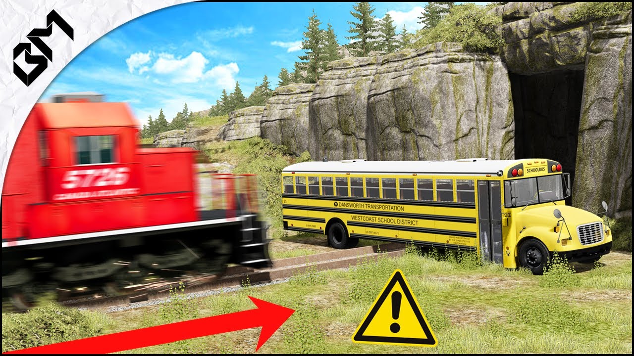 CRASHER un TRAIN contre un BUS, ca fait quoi ? | BeamNG Experience