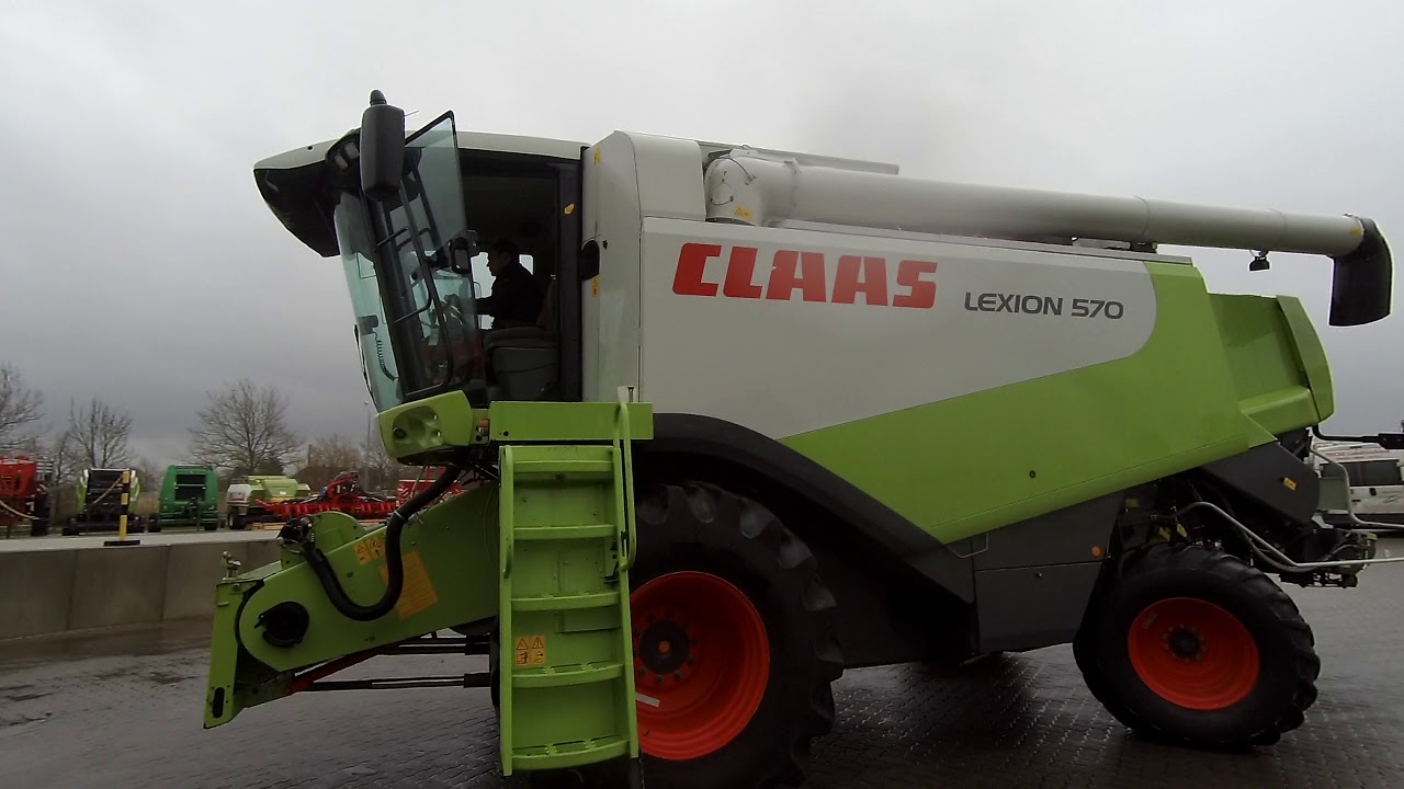 Огляд комбайна Claas Lexion 570 з клієнтом у Німеччині