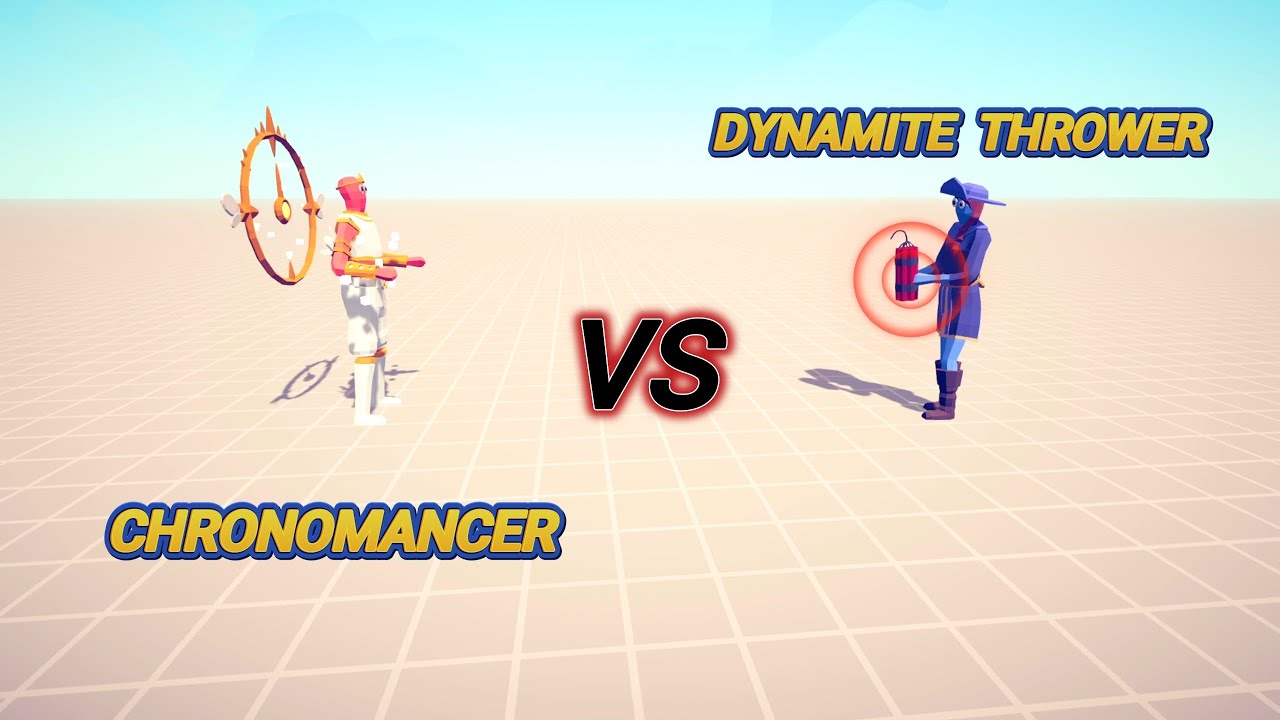 Chronomancer VS Dynamite Thrower ,Totally Accurate Battle Simulator TABS, Gaming