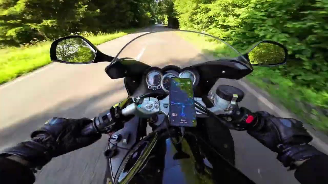 Triumph sprint st 1050 onBelgium curvy roads