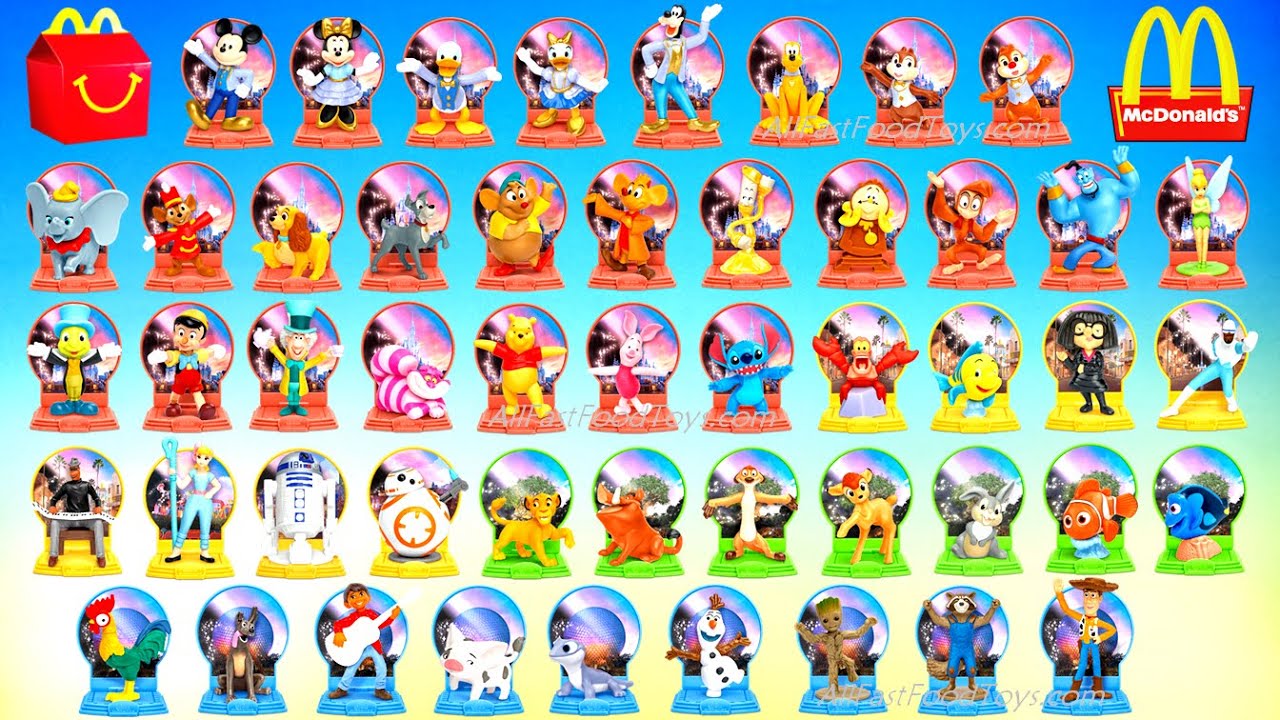 ALL 50 McDONALD'S WALT DISNEY WORLD 50TH ANNIVERSARY HAPPY MEAL TOYS COMPLETE SET OCT 2021 IN ORDER