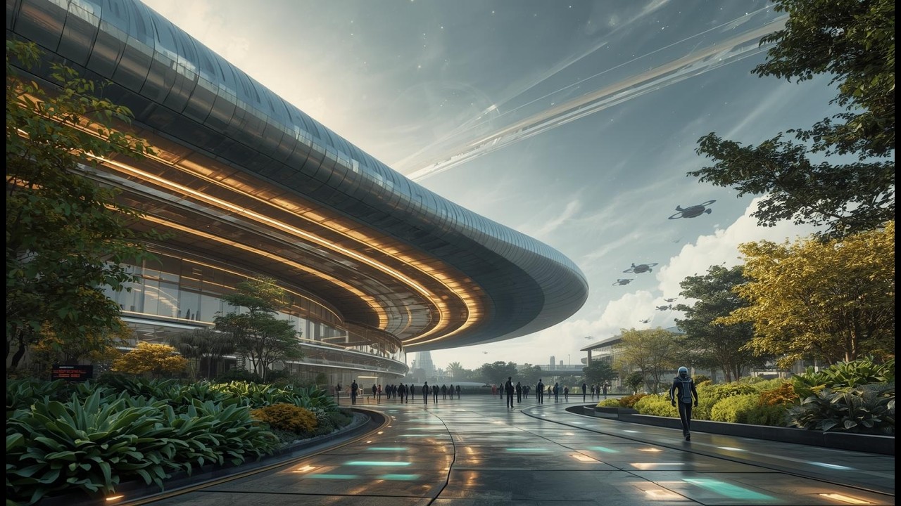 The Featherline City | A Futuristic City Inspired by a Feather: Ambient Short-Film
