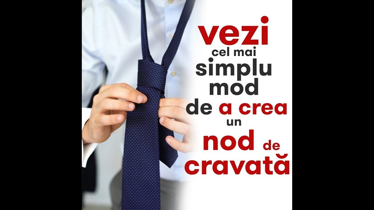 Cum se face nodul simplu la cravata