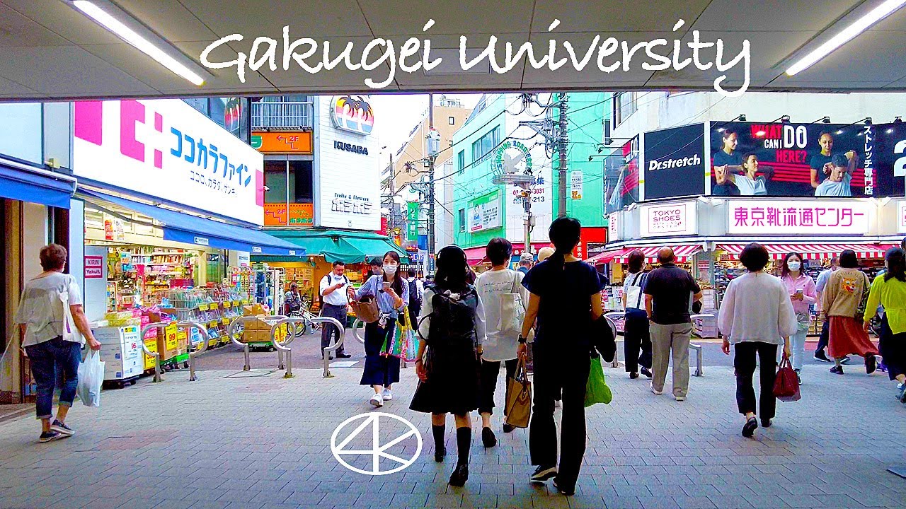 【東京散歩】学芸大学駅西口と東口商店街散策 4K Gakugei University Shopping Street