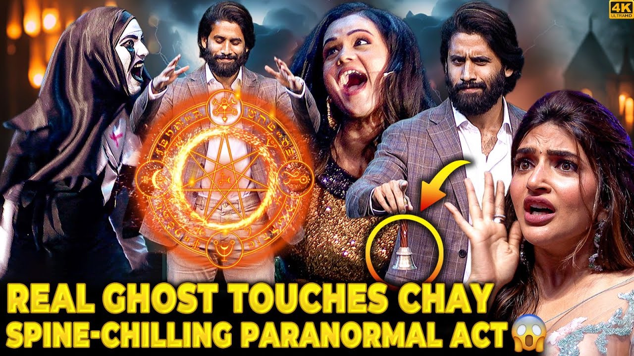 Naga Chaitanya's Live GHOST Encounter😨Watch at your Own Risk ☠ Sreeleela FREAKED OUT for a MOMENT😱