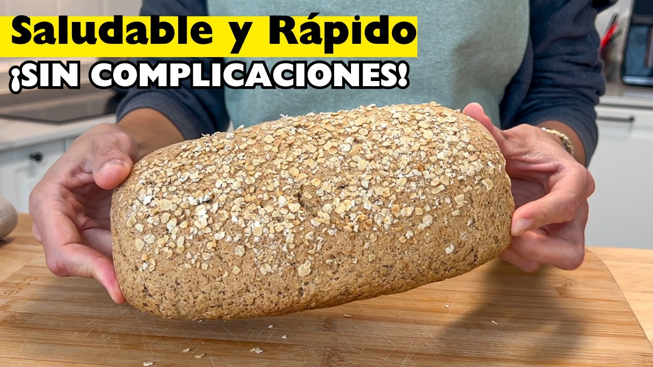 Pan de AVENA 100% Saludable ¡SIN AMASAR! Receta Fácil y Sin Complicaciones