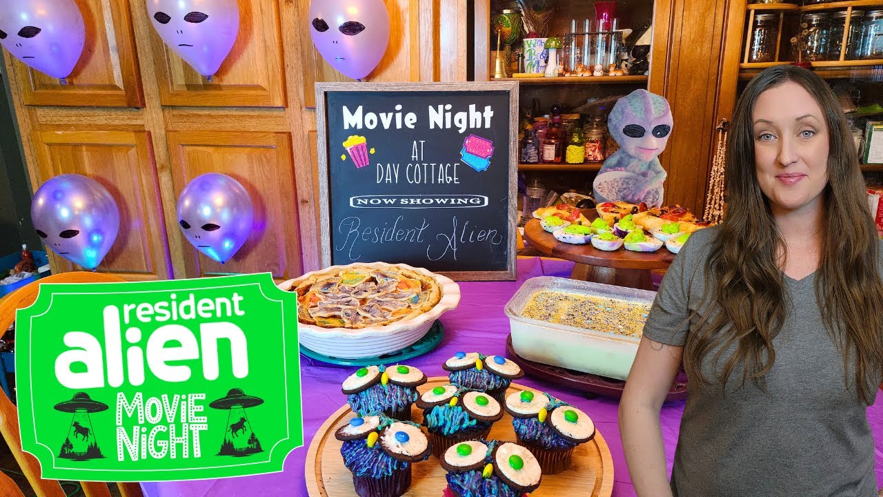 Resident Alien Movie Night | Finale Goodbye Party with Themed Recipes & Decor Ideas