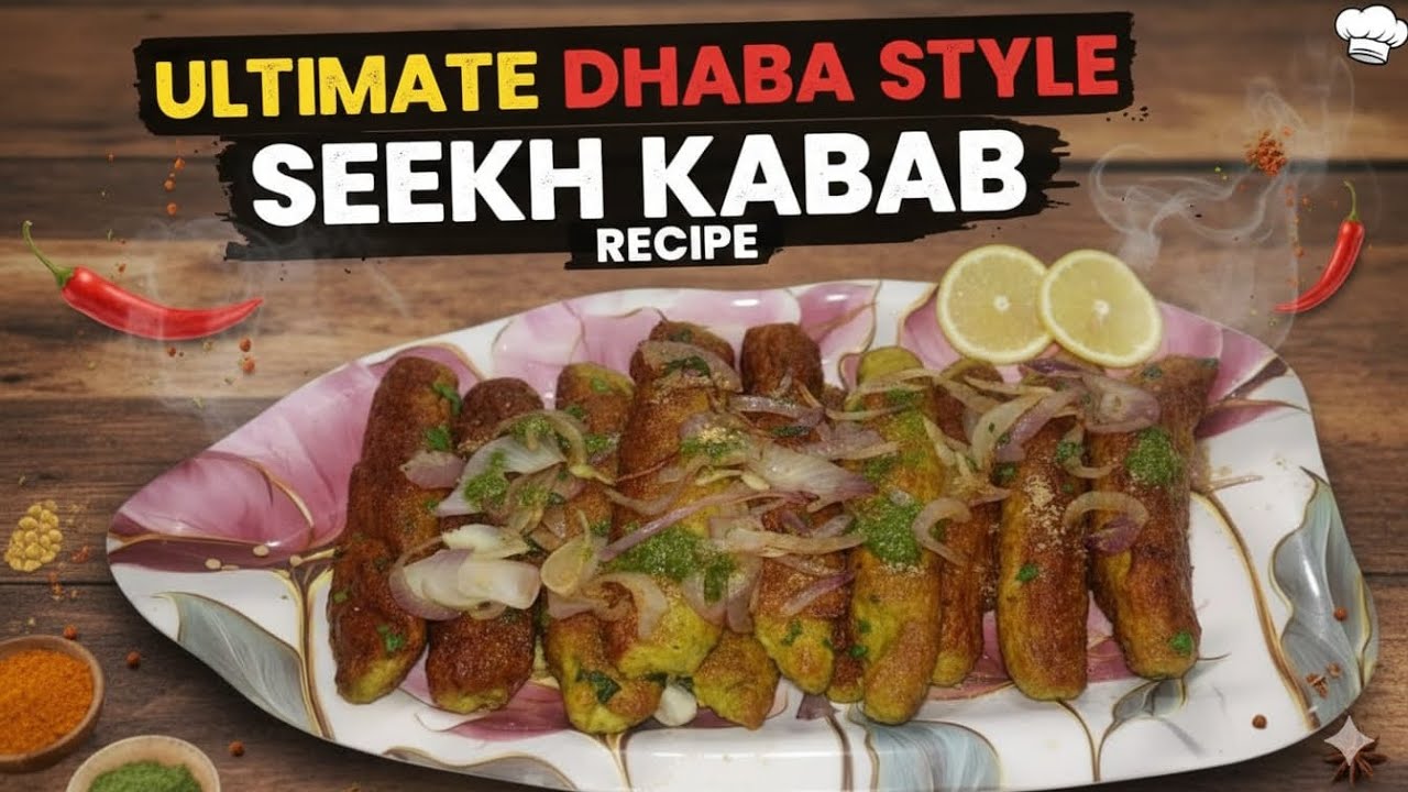 Chicken Seekh kabab Restaurant Style|Juicy Kabab Recipe|Qureshi Kabab Recipe 😋😋