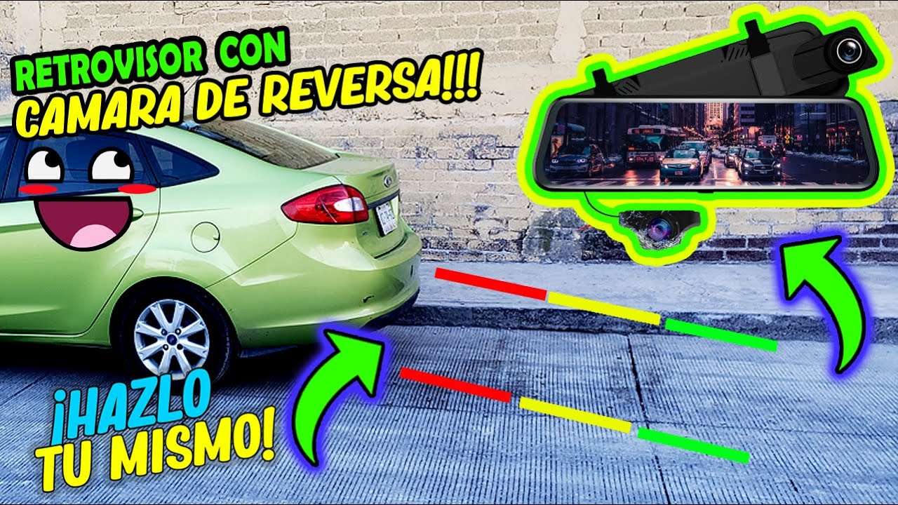 RETROVISOR👀 CON CAMARA DE REVERSA📸/COMO INSTALARLO💪 PASO A PASO/%100EFECTIVO✅DOBLE CAMARA!!!😱