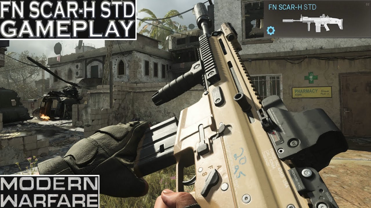 Modern Warfare FN SCAR-H STD (FN Scar 17)  Gameplay