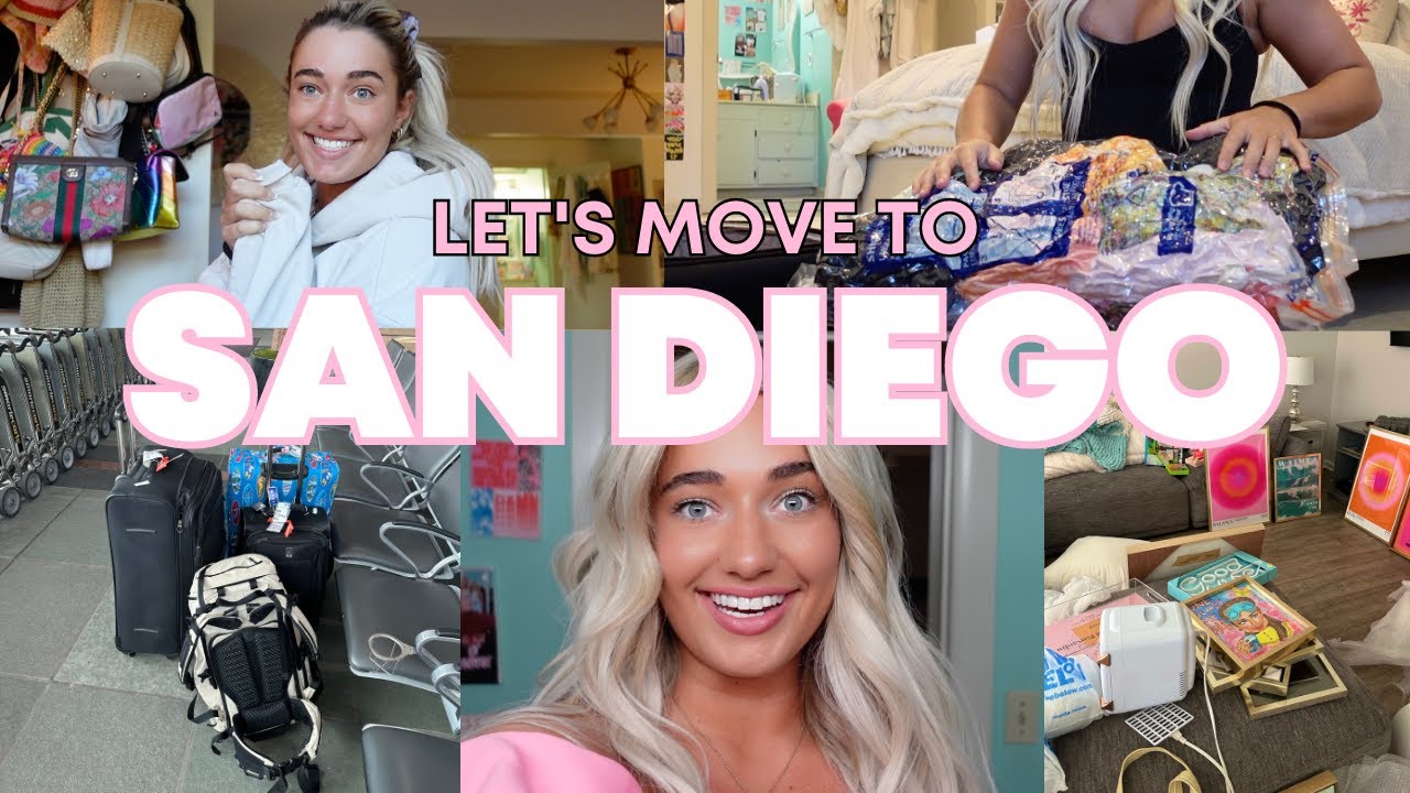 Move to SAN DIEGO with me | Behind the scenes of a cross-country move, packing + shipping my car etc
