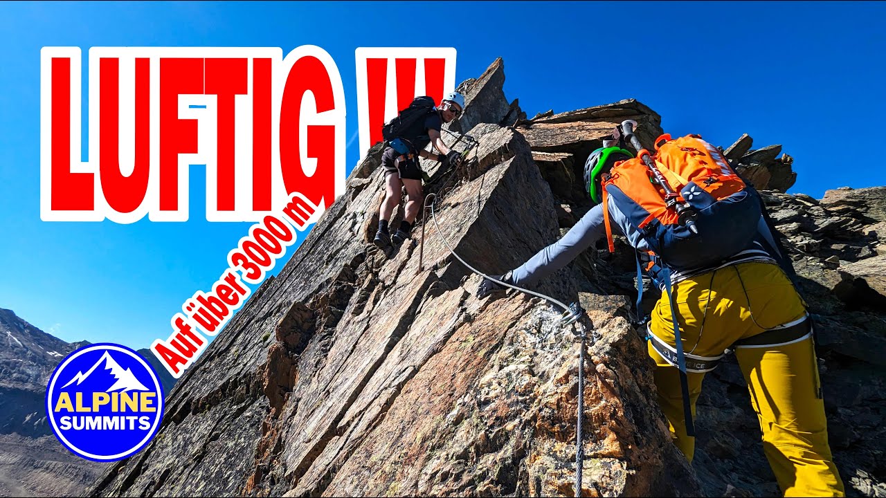 LUFTIG - JEGIHORN Klettersteig - einer der höchsten Klettersteige in den Westalpen #klettersteig