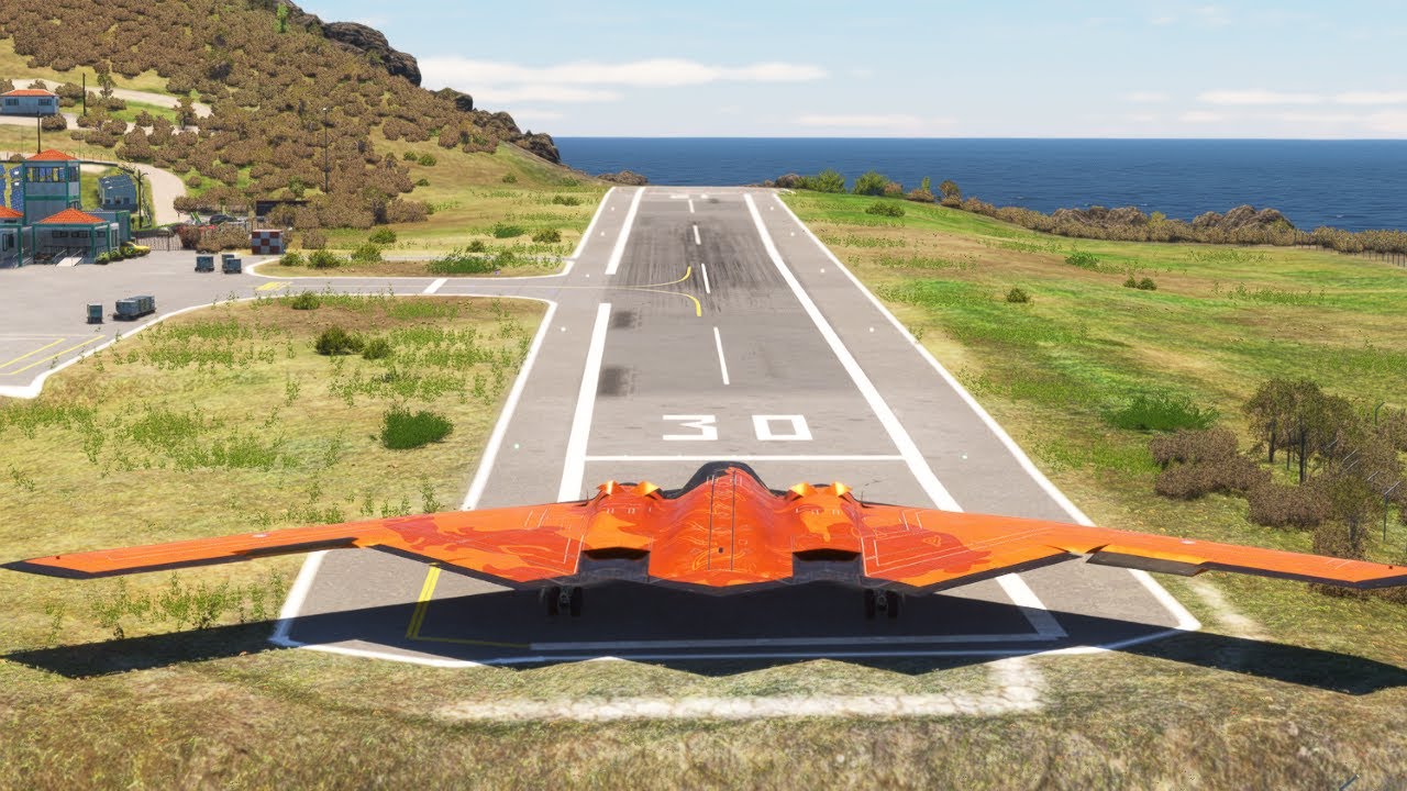 Extreme Vertikal Takeoff B2 Spirit lion on Short Runways In The World's