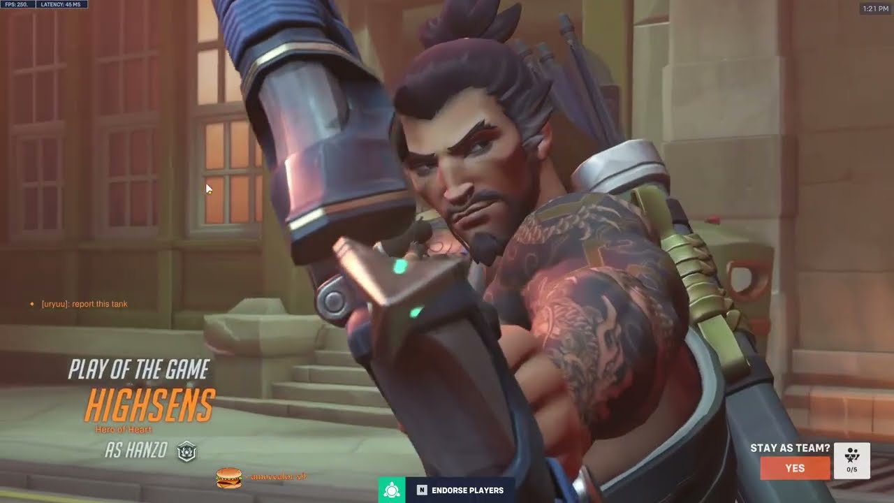 POTG! DAFRAN AMAZING HANZO GAMEPLAY - OVERWATCH 2 SEASON 18