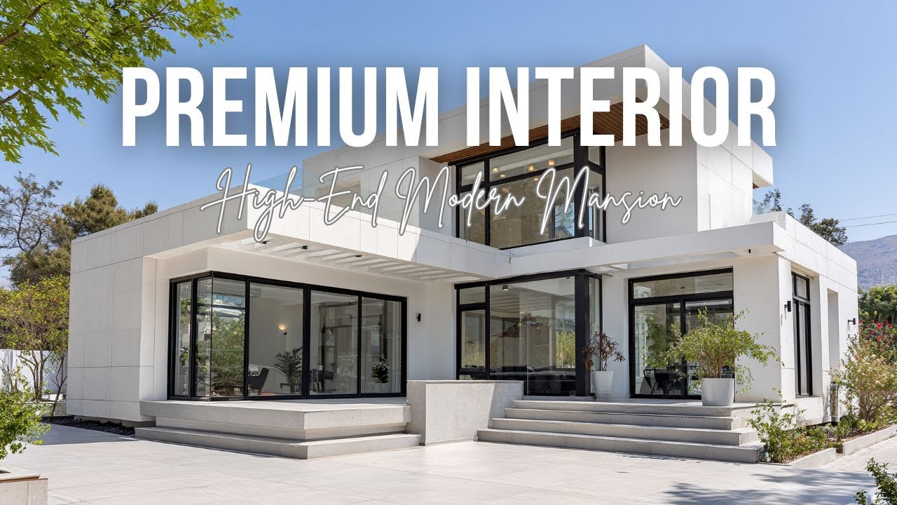 High End Modern Mansion with Minimalist Architecture and Premium Interior Design