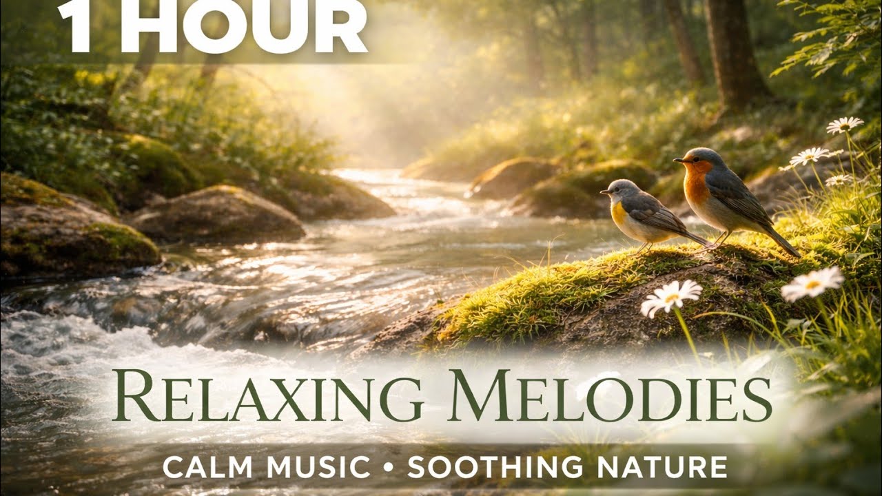 1 Hour Relaxing Nature Melodies | Calm Music with Forest & Water Sounds