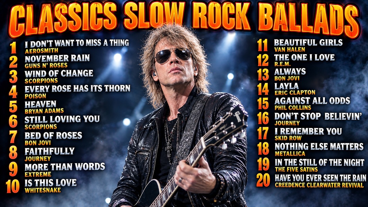 TOP 20 CLASSIC ROCK BALLADS &ndash; Timeless Slow Rock Songs That Never Get Old 🎶