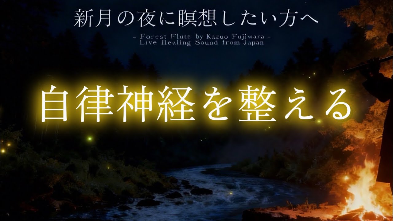 【瞑想音楽】思考を手放す夜｜60分 深い音のネイティブ・アメリカンフルート瞑想Native American Flute Live Healing from Japan