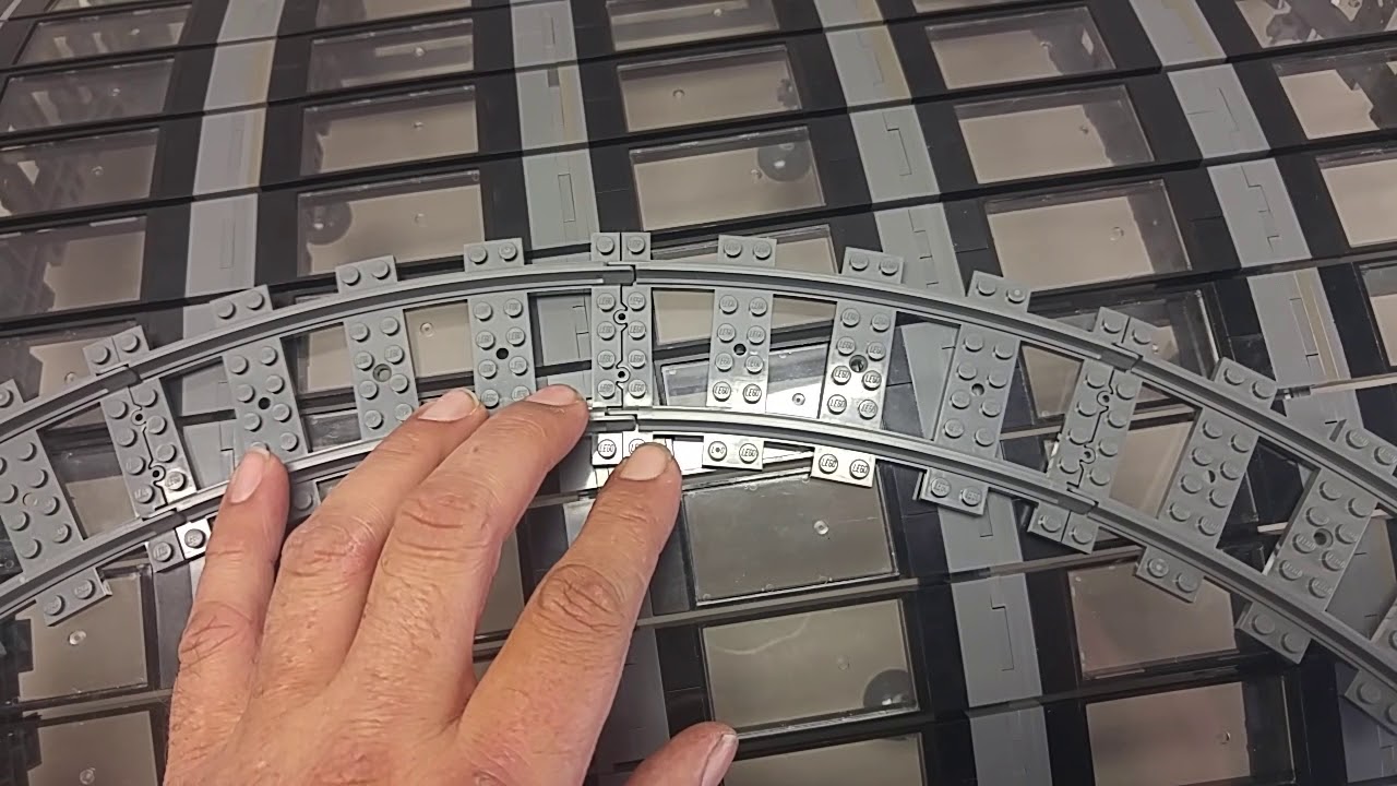 How to use all those extra curved Lego railroad track pieces.
