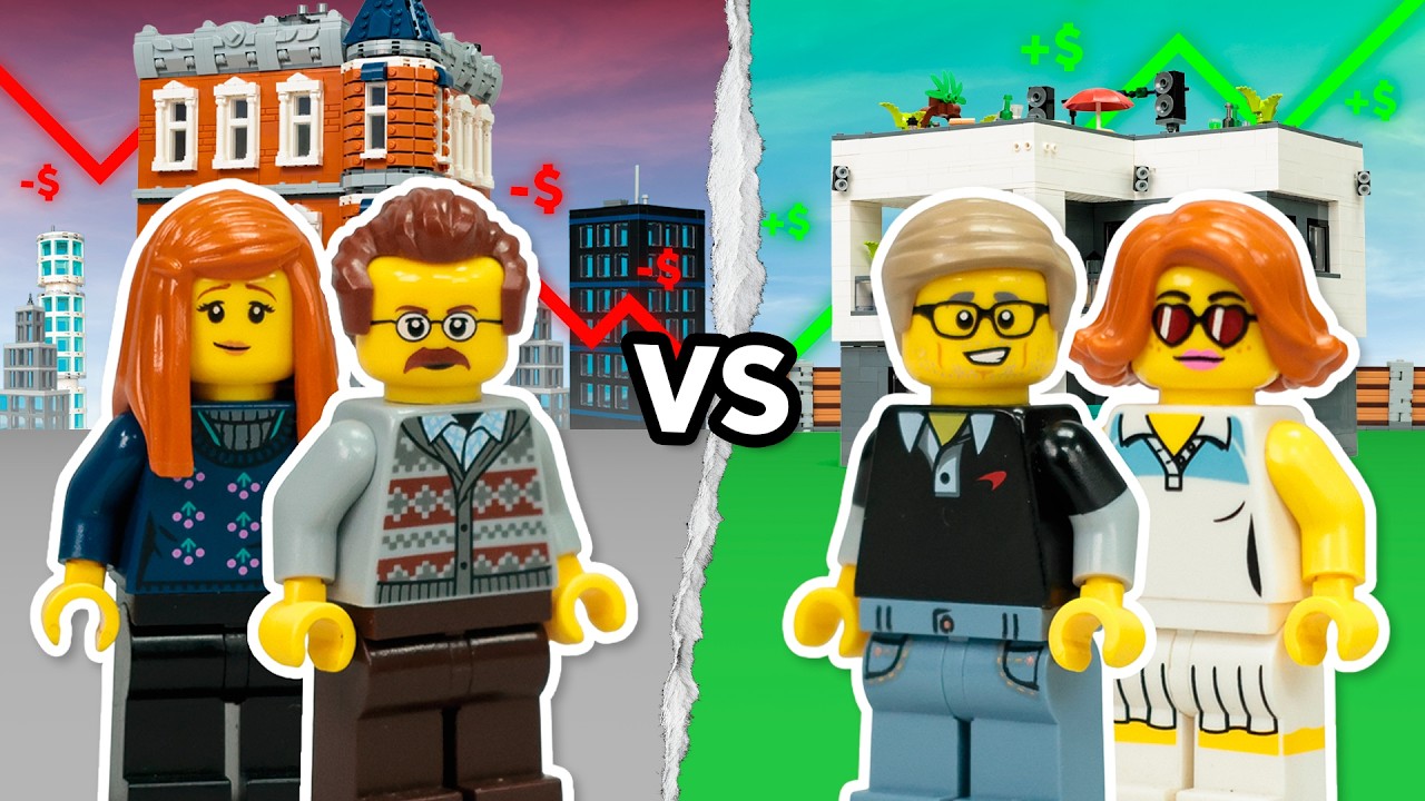 BIEDNA VS BOGATA RODZINA w LEGO MIEŚCIE! Odc. 2