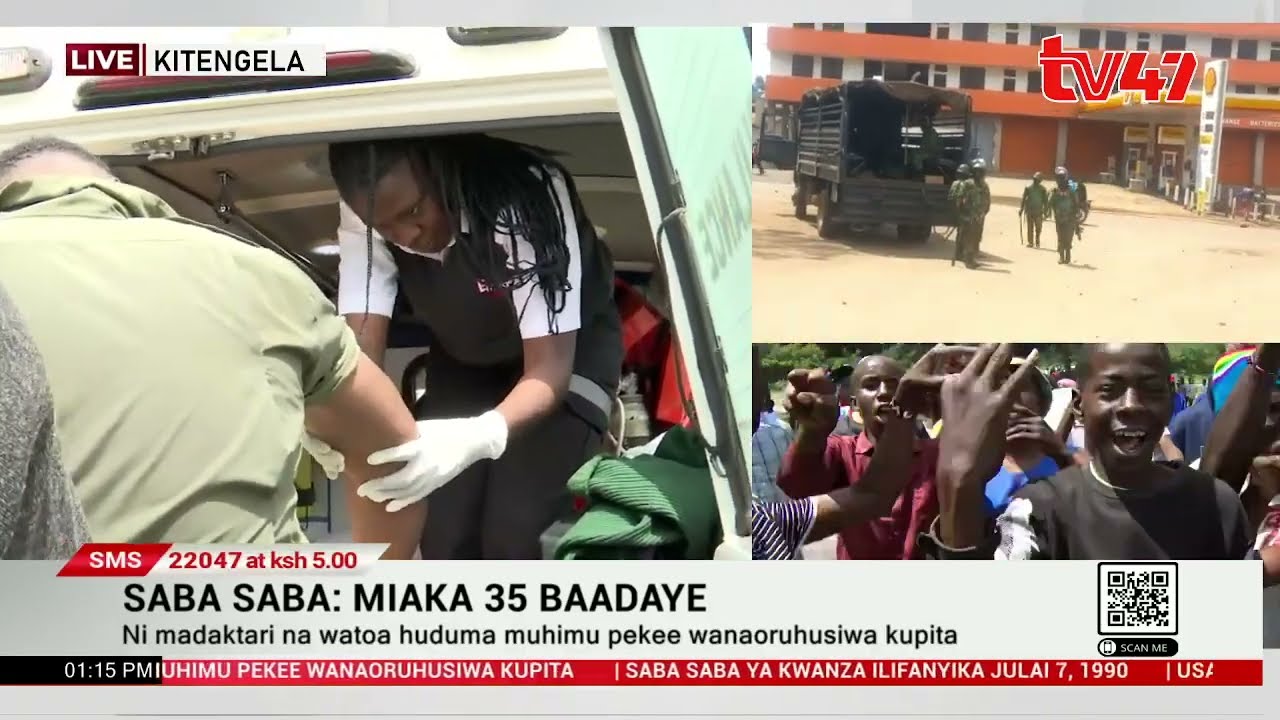 Kitengela: Polisi aumizwa, apatiwa huduma ya kwanza na maafisa wa afya