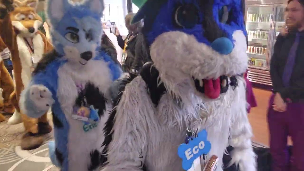 Running around the fursuit parade with my boyfriend @vf2026 