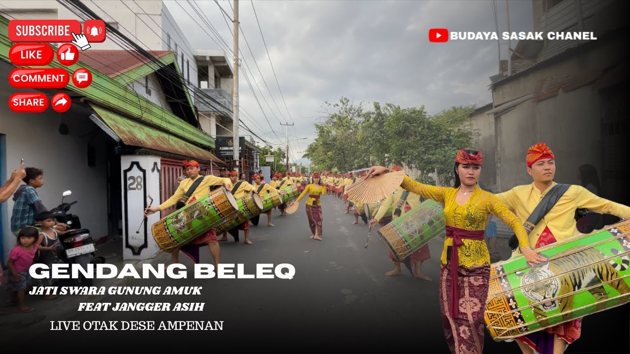PERDANA NYONGKOLAN DI AMPENAN MATARAM BERSAMA GENDANG BELEQ JATI SWARA GUNUNG AMUK