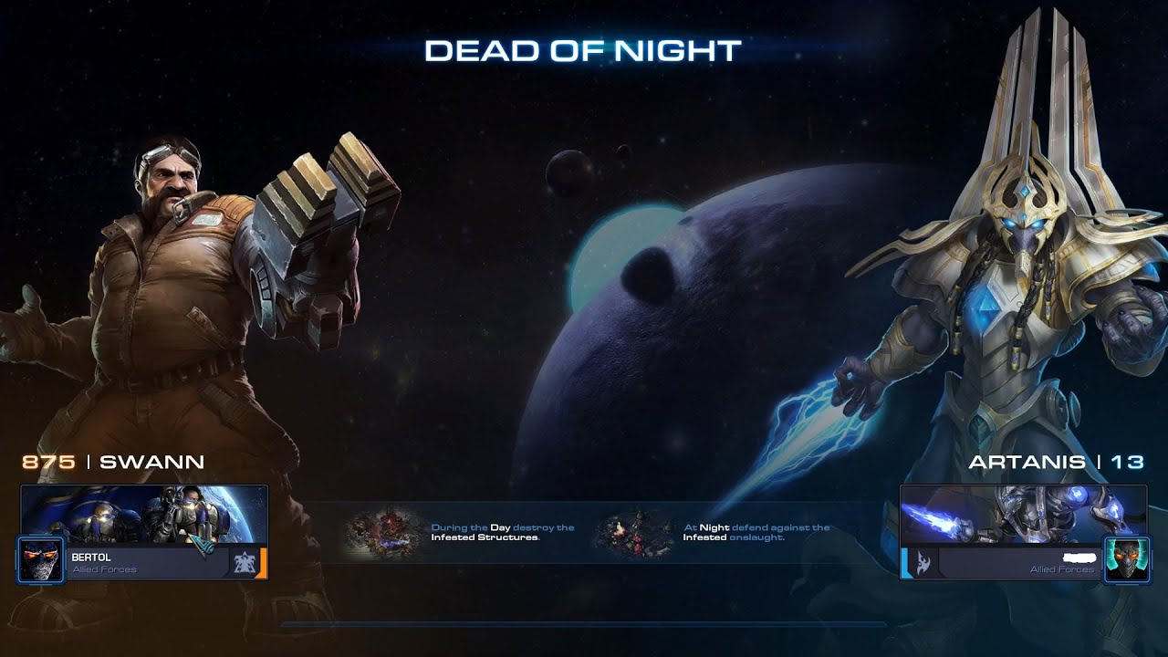 StarCraft2 Dead of Night Brutal Co-op as Swann