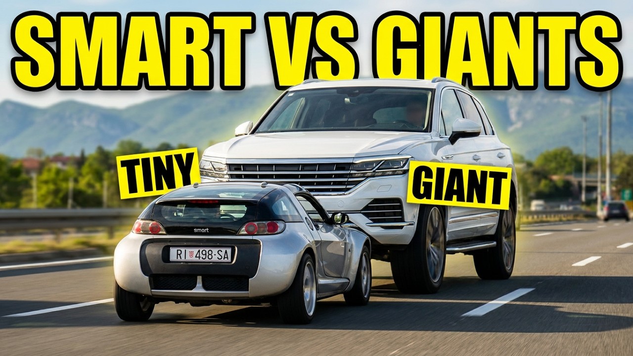Smart Roadster vs Modern Giants on the Road