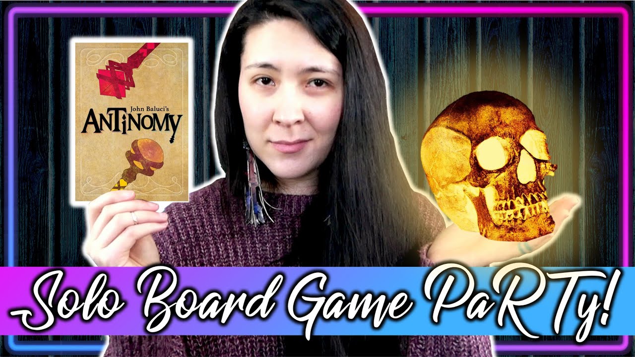 Antinomy + Solo Flare | Solo Board Game PaRTy!!! (Playthrough and Review/ Tutorial, yup!) 💀