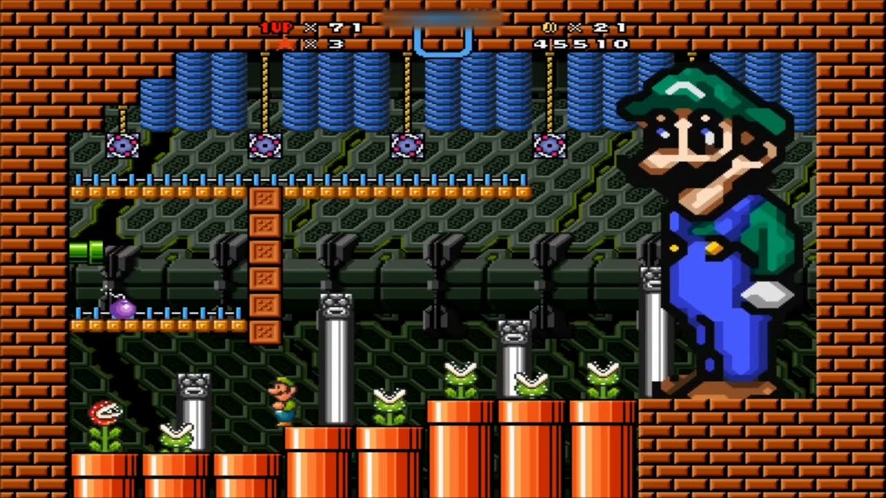 Super Mario Bros. X (SMBX) playthrough - LUIGI'S BOSS RUSH