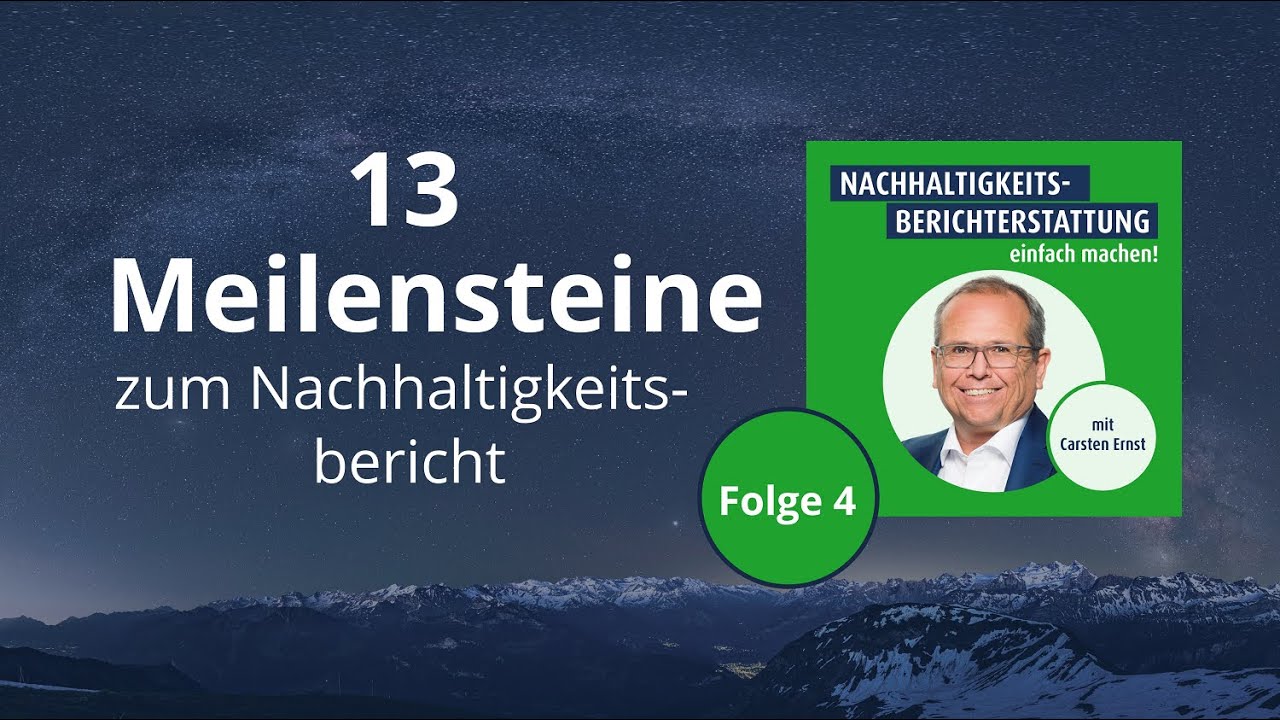 Schritt für Schritt vom Projektstart bis zum ersten Nachhaltigkeitsbericht