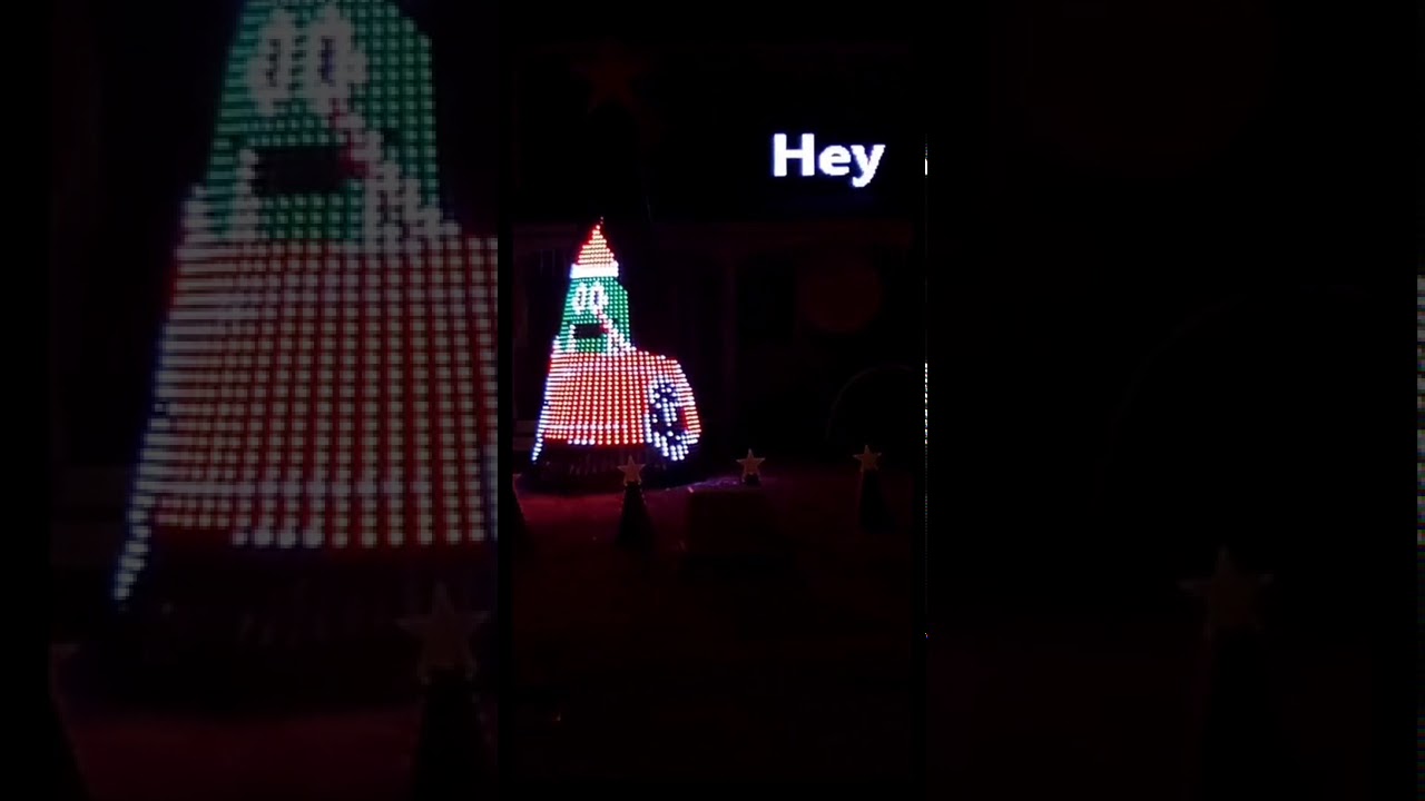 Johnathan pizza delivery Christmas lights