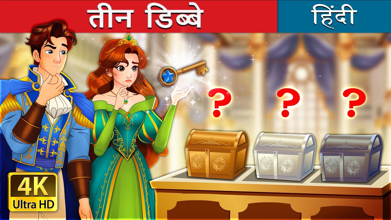 तीन डिब्बे | Three Caskets in Hindi | @HindiFairyTales