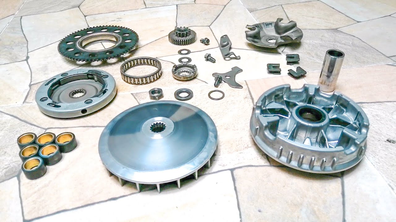 Transmision bws 125 - como armar variador y bendix de una bws 125