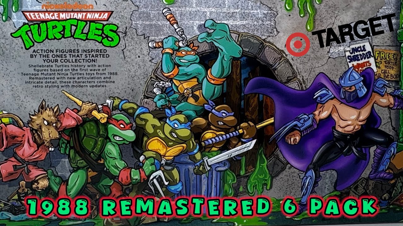 Playmates, STFU Crybabies!  Teenage Mutant Ninja Turtles 1988 Remastered Target Exclusive 6 Pack