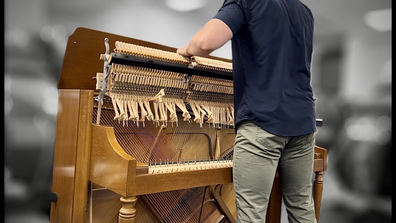 Piano Technician Cleaning ASMR